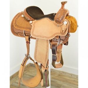 New! 14.5 Circle Y Saddlery Briscoe Roping Saddle Code: 2769-7456-05