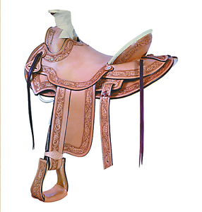Billy Cook Saddlery 16" Cimarron Ranch Tooled Western Leather Roping Saddle