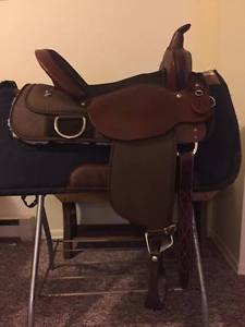 Circle Y High Horse Lockhart Cordura Trail Saddle 16" Wide Tree NEW