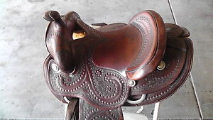 Vintage 1950's Texas Tanning Co. Leather Saddle "Yoakum Texas"