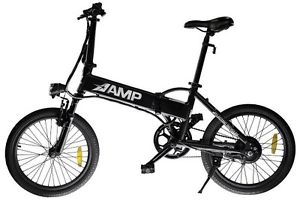 AMP folding lithium 5 pedal assist throttle ebike  new bike 250 watt 36v travel