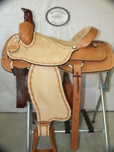 16" G.W. CRATE ROPING RANCH SADDLE NEW FREE SHIP TRAIL MADE IN ALABAMA USA