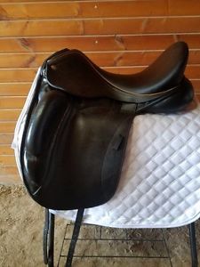 Custom Saddlery Advantage Monoflap w/Bling 17-1/2 Seat MW Tree External 1/2 Blks