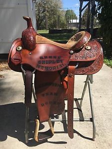 Beautiful 16" Corriente Roping Saddle In Great Condition