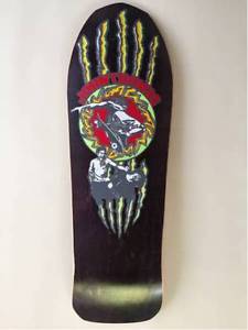 80s Vintage ALVA John Thomas Claws Art Multicolor Skateboard Skate Board Deck