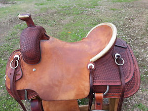 16" Johnny Scott Ranch Roping Saddle - Made in Texas