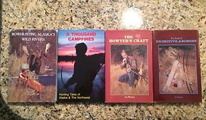 Jay Massey Traditional Archery & Bowhunting 4 Book Collection bow moose longbow