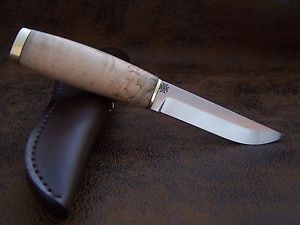 BULAT CUSTOM Exklusives Puukko Zlatoust Jagdmesser Finnenmesser RWL-34 St 61-HRC