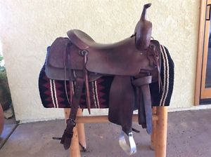R.D. Mork Cutting Horse Saddle 16 1/2"