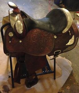 16" Circle Y Equitation Show Saddle Lots of Silver