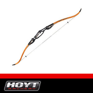 Hoyt Archery Tiburon 64 inch 55# Right Hand Recurve Bow Black Riser Wood Limbs