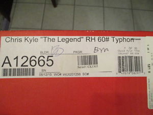 Bowtech Typhon Bow- Chris Kyle "The Legend" RH 60# New in Box with Unbroken Seal