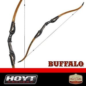 Hoyt Archery Buffalo 62 inch 40# Right Hand Traditional Recurve Bow WOOD