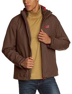Jack Wolfskin, Giacca Crush'n Ice 3 in 1 Uomo, Marrone (Mocca), S