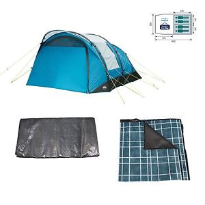 Royal 4 Man Air Tent 201514 with Footprint Groundsheet & Carpet Kit