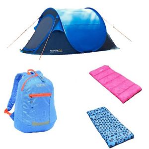 Regatta Kids Bundle - tent/sleeping bags/backpack