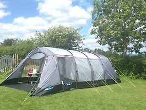 Kampa Hayling 6 Tent - V good Condition! Includes vestibule, ground sheet carpet