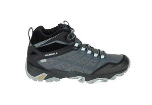 Merrell Womens Moab FST Mid WP Shoes Granite