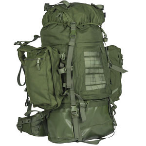 Teesar 100L Backpack Hiking Camping Rucksack Tactical Army Patrol Bergen Olive