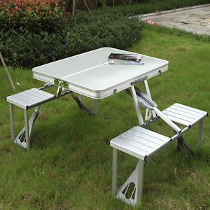 Extérieur Randonnée Camping Table Pliante Pique-nique Pliable Fauteuil