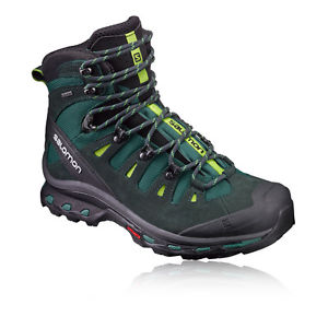 Salomon Quest 4D 2 Mens Green Black Waterproof Gore Tex Walking Boots Shoes