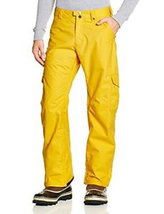 B.snowboards Mb - Pantaloni cargo da uomo, Giallo (Yolky), S