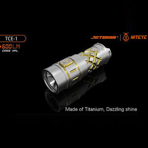 JETBEAM TCE-1 Ti XPL Titanio 600LM Impermeable 16340 linterna LED