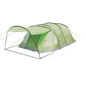 Orbit 600 / 6 Man Camping Tent With 2 Side Doors Green 550 + 100 x 440 x 215cm