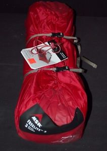 MSR Freelite 3 Tent: 3-Person 3-Season Red Backpacking tent
