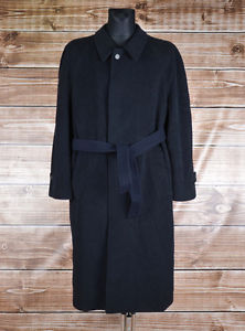 Giorgio Armani Vintage Uomo Woo Sopra Cappotto Con Cintura Misura EU50R UK40