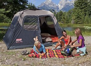 Coleman 6-Person Instant Cabin Family Camping + 2 Days Free Shipping