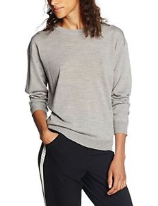 Grigio (Light Grey) (TG. 52) Filippa K Merino R-Neck Pullover, Felpa Donna, Grig