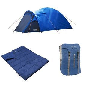 Regatta Adults Bundle - tent/sleeping bags/backpack
