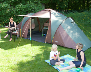 Large Daytona XXL Camp Tent 6 Person Family Camping 3 Sleeping Rooms