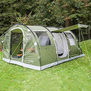 skandika Gotland 4 Person/Man Group Family Tunnel Tent Sewn-in Groundsheet New