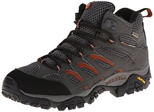 Merrell - Moab Mid Gore-Tex, Scarpe da Arrampicata Alta Uomo, Grigio (BELUGA), 4