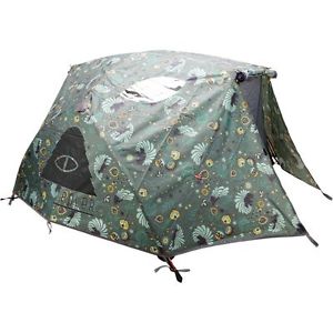 Poler Two Man Tent with Waterproof Rain Fly Birdy Print One Size