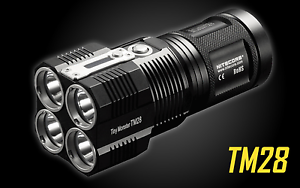 Nitecore TM28 6000 Lumen 4 x 18650 CREE XHP35 HI LED Flashlight