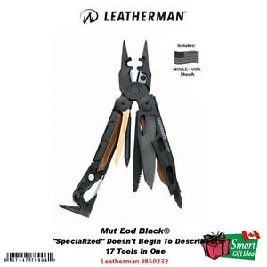 Leatherman MUT, EOD Black Tactical Oxide, Brown Molle USA Sheath #850232