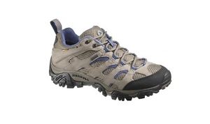 Merrell Womens Moab Gore-Tex Shoes Aluminium/Marlin