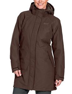 Jack Wolfskin, Cappotto Donna 3-in-1 Ottawa, Marrone (Mocca), S