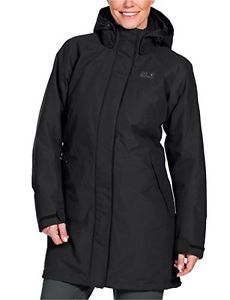 Jack Wolfskin, Cappotto Donna 3-in-1 Ottawa, Nero (Black), XL