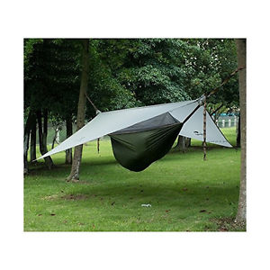 NatureHike Ultra Light Hammock [for 1 person] (Gray+Army green)