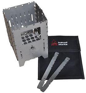 Bushcraft Essentials Bushbox Titanium XL Hobo Ofen Hobo Kocher Outdoor Kocher