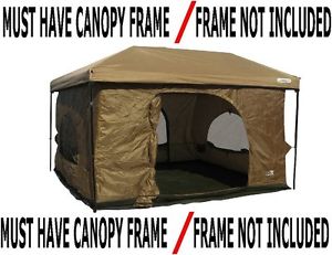 Standing Room 100 Family Cabin Camping Tent With 8.5 feet of Head Room, 2 Big 4
