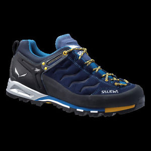 Salewa Mountain Trainer Gtx Mens Footwear Walking Shoes - Navy Nugget Gold