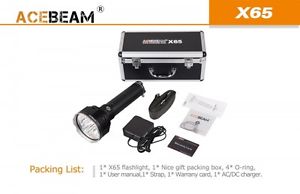 ACEBEAM X65 mit Rechnung