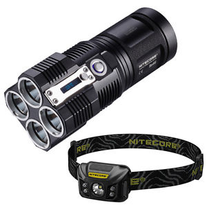 Nitecore TM26 LED Flashlight -4000Lm w/Nitecore NU30 Rechargeable Headlamp