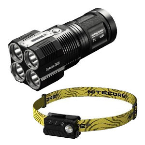 Nitecore TM28 Rechargeable Flashlight w/Nitecore NU20 Rechargeable Headlamp