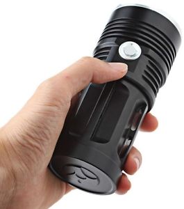 LED Handscheinwerfer T12000X Taschenlampe 30000 m Lumen AKKU 18650 NEU 2017 DE